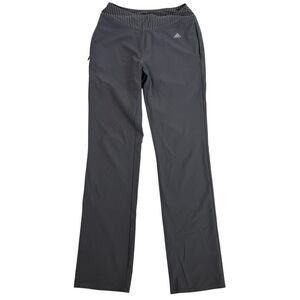 Adidas Golf Gray Pull On Athletic Pants Elastic Waist Zipper Pockets Stretch XS